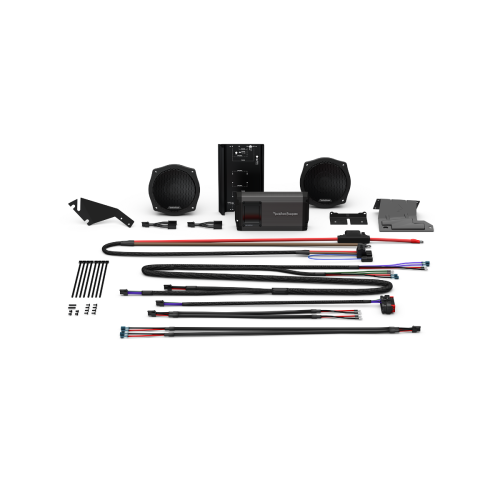 PartzBiz HD: 4404938-Rockford Gen 3 Stage 2 800 Watt Speaker Audio Kit Harley FLHT 98-13