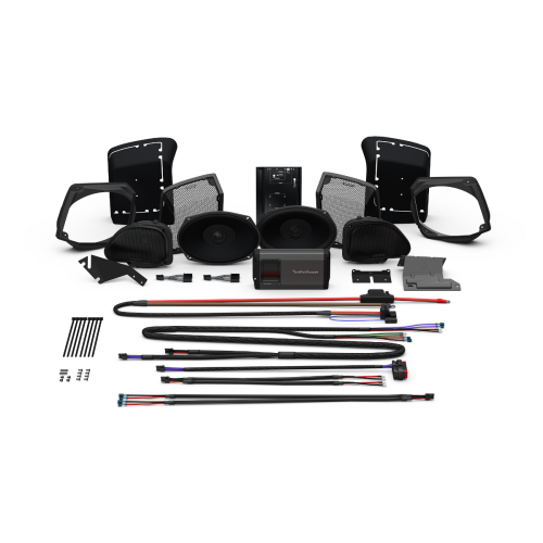 PartzBiz HD: 4404901-Rockford Gen 3 Stage 3 800 Watt Speaker LID Audio Kit Harley FLTR 98-13