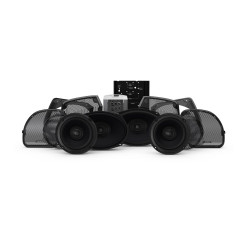 PartzBiz HD RF-HD14RGSG-STAGE3 & RF-HD14-SBSUB - Rockford Fosgate Stage 3 400W Amp 4 Speaker Radio Audio Kit Harley Davidson FLTRXS FLHXS FLHX 14-Up Road Street Electra Glide Limited Stereo Bluetooth Aux Sirius XM Pandora Receiver Power Marine 4 channel Amplifier 6.5 5x7 Coaxial 8 AWG Upgrade