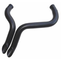 PartzBiz HD MW60-361 - Rods & Rides Big Growl 60-361 Black 2" Short Shots Exhaust Head Pipes - Harley Davidson 1984 2015 sportser softail dyna straight header head custom chopper upgrade loud style street bike motorcycle 60361