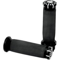 PartzBiz HD PM0063-2036-BM - Roland Sands Design RSD Black Contrast Chrono Billet Hand Grips สายคันเร่ง | 0063-2036-บีเอ็ม PartzBiz HD PM0063-2036-BM - Roland Sands Design RSD Black Contrast Chrono Billet Hand Grips สายคันเร่ง | 0063-2036-บีเอ็ม