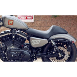 PartzBiz HD DS08040437 - Roland Sands Cafe Racer Seat สำหรับ Harley XL 3.3 Gallon Bobber |