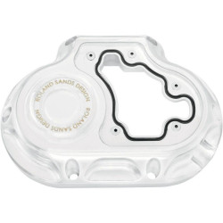 PartzBiz HD PM0177-2022-CH - Roland Sands Clarity Cable 6-Speed Transmission Side Cover Harley 07-14 Chrome | 0177-2022-CH