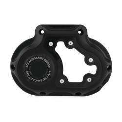PartzBiz HD PM0177-2074-SMB - Roland Sands Design Black Ops Clarity 6 Speed Cable Clutch Cover Softail '18-Up 2018 2019 Harley-Davidson Milwaukee-Eight Softail fat boy bob slim heritage classic  6 speed