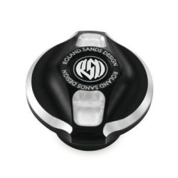 PartzBiz HD PM0210-2050-BM - Roland Sands Design Gas Fuel Cap Cafe Contrast Harley Big Twin 96-20