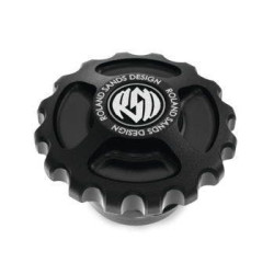 PartzBiz HD PM0210-2052-SMB - Roland Sands Design Gas Fuel Cap Gear Drive Black Ops Harley Big Twin 96-20