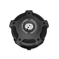 PartzBiz HD PM0210-2056-SMB - Roland Sands Design Gas Fuel Cap Misano Black Ops Harley Big Twin 96-20