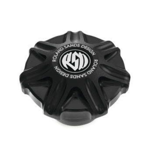PartzBiz HD: 4404841-Roland Sands Design Gas Fuel Cap Tech Black Ops Harley Big Twin 96-20
