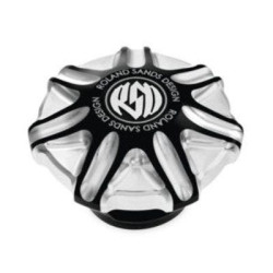 PartzBiz HD PM0210-2051-BM - Roland Sands Design Gas Fuel Cap Tech Contrast Harley Big Twin 96-20