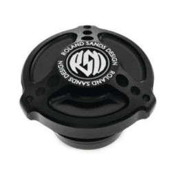 PartzBiz HD PM0210-2007-SMB - Roland Sands Design Gas Fuel Cap Tracker Chrome Harley Big Twin 96-20