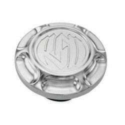 PartzBiz HD PM0210-2018-CH - Roland Sands Design Gas Fuel Cap Vintage Chrome Harley Big Twin 96-20