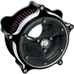 PartzBiz HD PM0206-2060-BM - Roland Sands Design RSD Black Contrast Cut Clarity เครื่องฟอกอากาศ Harley 08-16 FLH | 0206-2060-บีเอ็ม
