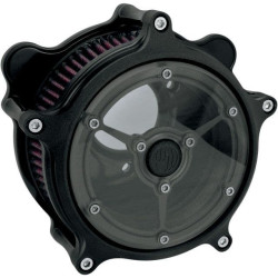 PartzBiz HD PM0206-2061-SMB - Roland Sands Design RSD Black Ops Clarity เครื่องฟอกอากาศ Harley 91-16 XL Sportster | 0206-2061-SMB