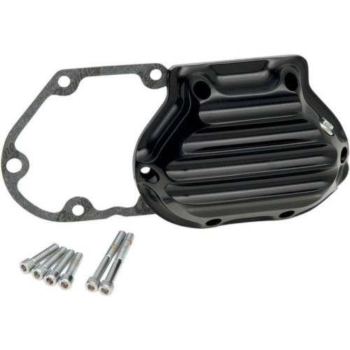 PartzBiz HD: 4404821-Roland Sands Nostalgia Cable ฝาครอบข้างเกียร์ 5 สปีด Harley Gloss Black | 0177-2032-บี