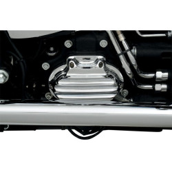 PartzBiz HD PM0177-2025-CH - Roland Sands Nostalgia Cable 6-Speed Transmission Side Cover Harley 07-14 Chrome | 0177-2025-CH