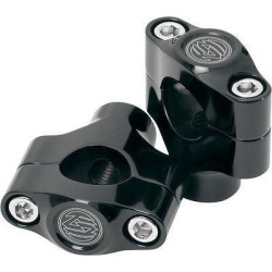 PartzBiz HD PM0208-2030-B - Roland Sands RSD 0208-2030-B Black Moto Handlebar Riser 1 1/2 ” Tall Harley davidson 1 ” custom chopper มอเตอร์ไซค์ไบค์อัพเกรดแฮนด์บาร์สำรอง mounts clamps 0602-0262 06020262