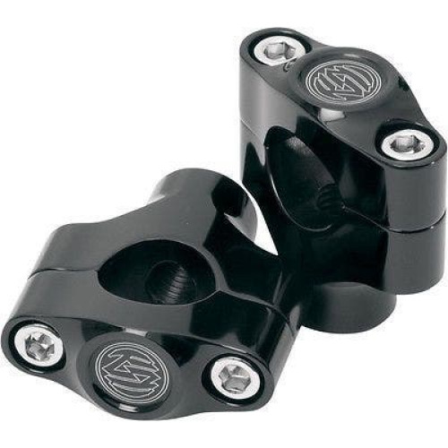 PartzBiz HD: 4404825-Roland Sands RSD 0208-2030-B Black Moto Handlebar Riser 1 1/2 ” Tall Harley davidson 1 ” custom chopper มอเตอร์ไซค์ไบค์อัพเกรดแฮนด์บาร์สำรอง mounts clamps 0602-0262 06020262