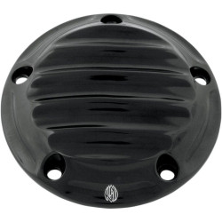 PartzBiz HD PM0177-2013-B - Roland Sands RSD Black Anodized Nostalgia Ignition Cover Harley Twin Cam | 0177-2013-B