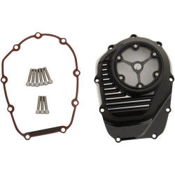 PartzBiz HD PM0177-2065-BM - Roland Sands RSD Black Contrast Cut Clarity Cam Cover Harley Milwaukee 8 M8 | 0177-2065-BM PartzBiz HD PM0177-2065-BM - Roland Sands RSD Black Contrast Cut Clarity Cam Cover Harley Milwaukee 8 M8 | 0177-2065-BM