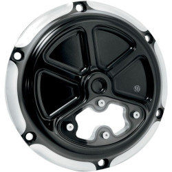 PartzBiz HD PM0177-2035-BM - Roland Sands RSD Black Contrast Cut Clarity Derby Cover Harley Sportster 04-14 | 0177-2035-BM