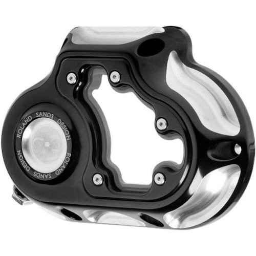 PartzBiz HD: 4404795-Roland Sands RSD Black Contrast Cut Clarity Hydraulic Clutch Cover Harley FLH M8 | 0177-2066-BM PartzBiz HD: 4404795-Roland Sands RSD Black Contrast Cut Clarity Hydraulic Clutch Cover Harley FLH M8 | 0177-2066-BM