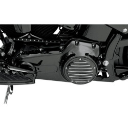 PartzBiz HD PM0177-2011-BH - Roland Sands RSD Black Contrast Cut Nostalgia 5 Hole Derby Cover Harley 99-15 | 0177-2011-BH