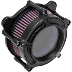 PartzBiz HD PM0206-2128-SMB - Roland Sands RSD Black Ops Clarion Stage 1 เครื่องฟอกอากาศ Harley 08-17 TBW Twin Cam | 0206-2128-SMB