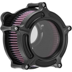 PartzBiz HD PM0206-2127-SMB - Roland Sands RSD Black Ops Clarion Stage 1 เครื่องฟอกอากาศ Harley 91-19 XL CV EFI | 0206-2127-SMB
