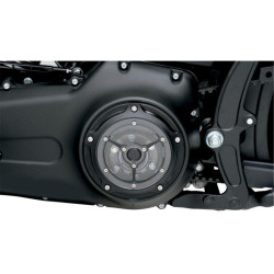 PartzBiz HD PM0177-2007-SMB - Roland Sands RSD Black Ops Clarity 5 Hole Derby Cover for Harley Big Twin 99-14 | 0177-2007-SMB