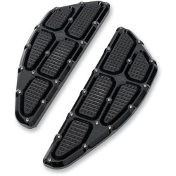 PartzBiz HD PM0036-1011-SMB - Roland Sands RSD Black Ops Traction Driver พื้นด้านหน้า Harley FL 84-17 | 0036-1011-SMB