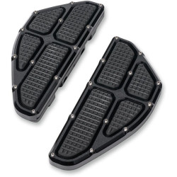 PartzBiz HD PM0036-1013-SMB - Roland Sands RSD Black Ops Traction พื้นผู้โดยสารด้านหลัง Harley FL 84-17 | 0036-1013-SMB