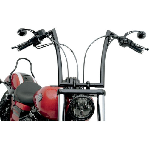 PartzBiz HD: 4404786-Roland Sands RSD Black Vintage 1-1/4 ” King Apes Ape Hanger 16 ” แฮนด์ | | 0173-1852-BP
