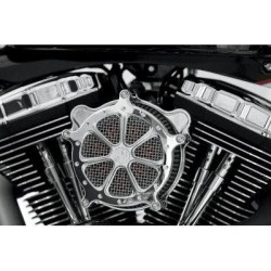 PartzBiz HD PM0206-2003-CH - Roland Sands RSD Chrome Speed 7 Venturi เครื่องฟอกอากาศ Harley Twin Cam 93-17