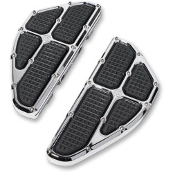 PartzBiz HD PM0036-1013-CH - Roland Sands RSD Chrome Traction พื้นผู้โดยสารด้านหลัง Harley FL 84-17 | 0036-1013-ช