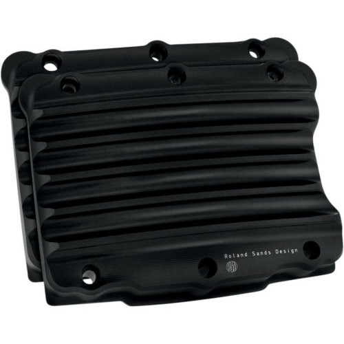 PartzBiz HD: 4404711-Roland Sands RSD Nostalgia Black Ops Rocker Box Covers for Harley Twin Cam 99-15 | 0177-2018-SMB
