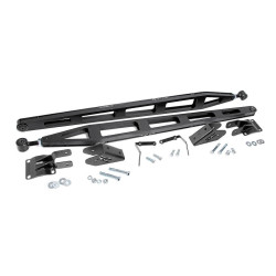 PartzBiz HD RT-11001 - Rough Country 11001 Heavy Duty Rear Traction Bars 2011-2019 Chevy GMC Silverado Sierra 2500 3500 HD 4WD 4x4 การอัพเกรดระบบกันสะเทือนใหม่ที่ดีที่สุด การอัพเกรดการเปลี่ยนรถกระบะยก การอัพเกรดเพลา Strut Arms
