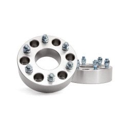 PartzBiz HD RT-1101 - Rough Country 1101 2.0 ” Wheel Spacers คู่ 88-18 Silverado Sierra GM SUV 6x5.5 silverado sierra ชานเมือง yukon tahoe 2wd 4wd ยางขอบล้อ