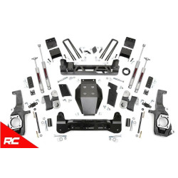 PartzBiz HD RT-253X - Rough Country 253X 7.5 ”NTD Lift Kit 2011-2019 Chevy GMC 2500 3500 HD 4WD/2WD Silverado Sierra 4x4 rwd ใหม่ที่ดีที่สุดชุดอัพเกรดช่วงล่าง