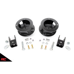 PartzBiz HD RT-377 - Rough Country 377 ด้านหน้า 2.5” Leveling Lift Kit 2014-2019 Dodge Ram 2500 3500 4WDดีเซลHemi Cummins Suspensionที่ดีที่สุดอัพเกรดใหม่Offroad Spacers