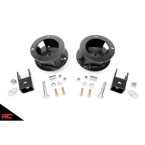 PartzBiz HD: 4404627-Rough Country 377 ด้านหน้า 2.5” Leveling Lift Kit 2014-2019 Dodge Ram 2500 3500 4WDดีเซลHemi Cummins Suspensionที่ดีที่สุดอัพเกรดใหม่Offroad Spacers
