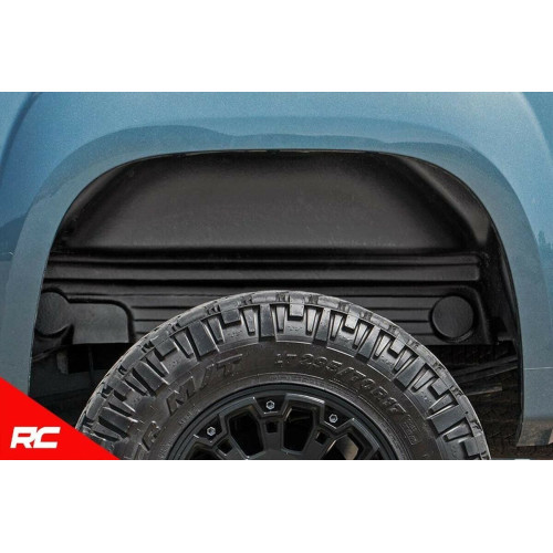 PartzBiz HD: 4404630-หยาบประเทศ 4207 ล้อหลังด้านใน Fender Liners 2007-2013 Chevy Silverado 1500 2500 3500 HD ใหม่ที่ดีที่สุดอัพเกรด Protector ฝาครอบ