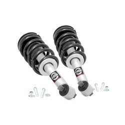 PartzBiz HD RT-500029 - Rough Country 500029 ด้านหน้า N3 Leveling Struts 07-13 Chevy GMC 1500 รถกระบะ / SUV Tahoe Yukon ระบบกันสะเทือน Suburban Silverado Sierra Avalanche 1500 4wd 2wd 4x4 rwd สุดยอดโช๊คอัพใหม่อัพเกรดรถบรรทุกออฟโร้ด