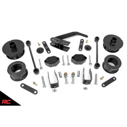 PartzBiz HD RT-635 - Rough Country 635 Series II 2.5” ชุดยกช่วงล่างสำหรับ 07-18 Jeep Wrangler JK ชุดยกช่วงล่างใหม่ที่ดีที่สุดอัพเกรด Offroad Custom Unlimited Sport Rubicon Moab Sahara 2 4 ประตู 4x4 4wd 2wd เพลาหน้า