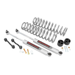 PartzBiz HD RT-64830 - Rough Country 64830 ชุดยกช่วงล่าง 2.5” + โช๊ค N3 สำหรับ 19-Up Jeep Gladiator JT 4X4 sport sahara moab อัพเกรดช่วงล่างใหม่ที่ดีที่สุดไม่จำกัด Shocks Springs