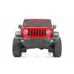 PartzBiz HD RT-67700 - Rough Country 67700 2.5” Lift Kit สำหรับ 2018-Up Jeep Wrangler JL 4WD Suspension Rubicon Sahara Sport Unlimited 4 ประตู 2 ประตู Lifted shock spring spacers ที่ดีที่สุดใหม่อัพเกรดเปลี่ยนที่กำหนดเอง 2020