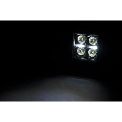 PartzBiz HD RT-70903BLKDRL - Rough Country 70903BLKDRL Black Series 2 ” Square Cree LED Light Cube คู่ (เฉพาะจุด) Beam Jeep wrangler cj yj tj jk jl Gladiator jt grand cherokee xj zj wj wk wk2 offroad toyota tacoma bar pods สีขาวสว่างพร้อมสายไฟ aux beam