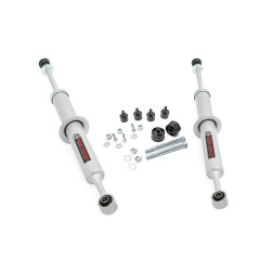 PartzBiz HD RT-87031 - Rough Country 87031 3.0” ชุดยกปรับระดับระบบกันสะเทือน 2007-Up Toyota Tundra 4WD Platinum Limited sr sr5 อัพเกรดประสิทธิภาพใหม่ที่ดีที่สุด ระบบกันสะเทือน strut spring โช้คสเปเซอร์ด้านหน้า 4x4