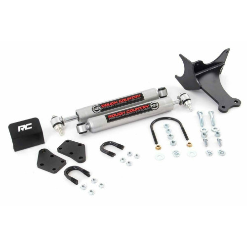 PartzBiz HD: 4404544-Rough Country 8749130 Dual Steering Stabilizer 05-19 Ford Super Duty F250 F350 4wd 4x4 ยก Platinum Lariat King Ranch power Stroke Shocks PartzBiz HD: 4404544-Rough Country 8749130 Dual Steering Stabilizer 05-19 Ford Super Duty F250 F350 4wd 4x4 ยก Platinum Lariat King Ranch power Stroke Shocks