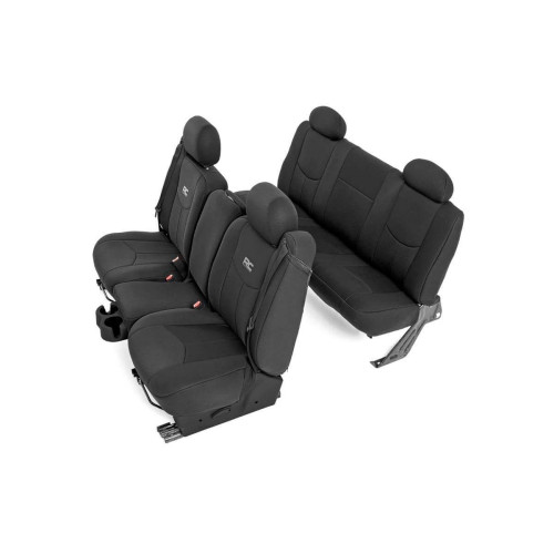 PartzBiz HD: 4404557-Rough Country 91019 Neoprene ครอบคลุมที่นั่งด้านหน้าและด้านหลัง 99-06 Chevy Silverado 1500 Chevy รถบรรทุกอัพเกรด Best New ด้านหน้าด้านหลังที่นั่งป้องกัน PartzBiz HD: 4404557-Rough Country 91019 Neoprene ครอบคลุมที่นั่งด้านหน้าและด้านหลัง 99-06 Chevy Silverado 1500 Chevy รถบรรทุกอัพเกรด Best New ด้านหน้าด้านหลังที่นั่งป้องกัน