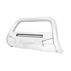 PartzBiz HD RT-B-T3071 - Rough Country B-T3071 กันชนหน้า Bull Bar พร้อมแถบไฟ LED ขนาด 20 นิ้ว 2007-Up Toyota Tundra อัพเกรด Custom Offroad ใหม่ที่ดีที่สุด